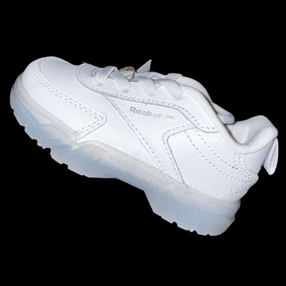 New Reebok Club C Cardi B Triple White GX5098 Unisex Sz 5 Infant NIB - Picture 1 of 6